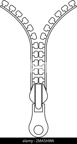 Zipper Vektorsymbol Symboldesign Stock Vektor
