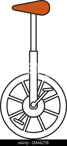 circus Bike Symbol Vektordarstellung Symboldesign Stock Vektor