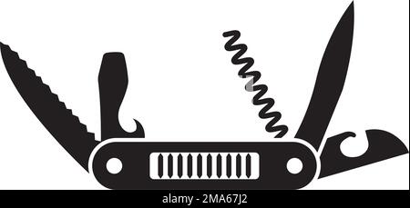 Penknife Symbol Vektordarstellung Symboldesign Stock Vektor