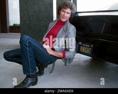 DAVID HASSELHOFF in KNIGHT RIDER (1982), Regie GLEN A. LARSON. Kredit: UNIVERSAL TV / Album Stockfoto