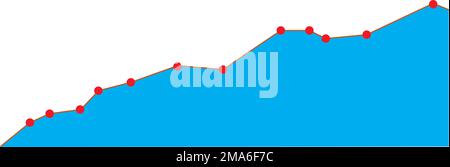 Design der Vektordarstellung für Einkommenszyklus oder Diagrammsymbol Stock Vektor