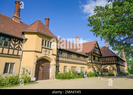 Schloss Cecilienhof, Neuer Garten, Potsdam, Brandenburg, Deutschland Stockfoto