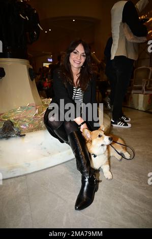 Jean Bork bei der Anja Gockel Fashion Show „Seven Senses“ auf der Berliner Fashion Week Herbst/Winter 2023 im Hotel Adlon Kempinski. Berlin, 18.01.2023 Stockfoto