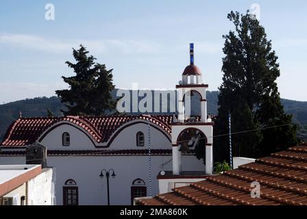Griechenland, Dodekanes, Rhodos Island Platanias traditionelles Dorf Stockfoto