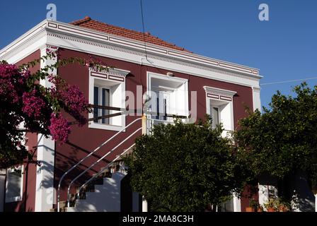 Griechenland, Dodekanes, Rhodos Island Platanias traditionelles Dorf Stockfoto