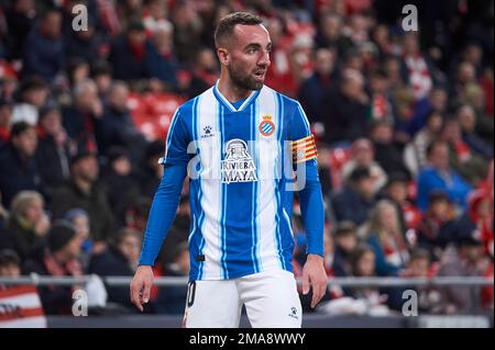 Sergi Darder von RCD Espanyol während des Spiels Copa del Rey zwischen Athletic Club und RCD Espanyol im San Mames Stadium am 18. Januar 2023 in Bilbao, V Stockfoto