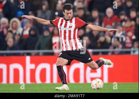 Dani Vivian vom Athletic Club während des Spiels Copa del Rey zwischen Athletic Club und RCD Espanyol im San Mames Stadium am 18. Januar 2023 in Bilbao, V Stockfoto