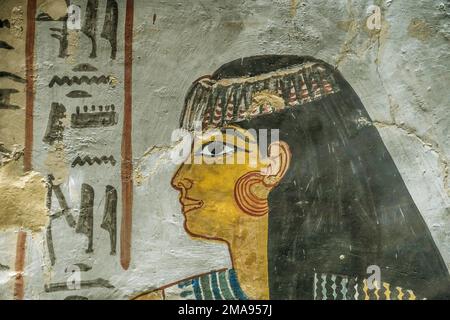 Merit, Grab des Sennefer, Gräber der Noblen, Theben-West, Ägypten Stockfoto