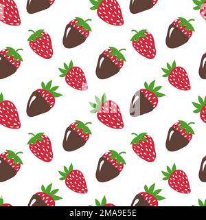 Strawberry nahtlose Muster Stock Vektor