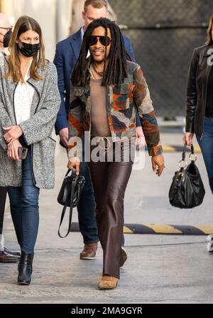 Los Angeles, Kalifornien, USA. 18. Januar 2023. Lenny Kravitz bei Jimmy Kimmel Live gesehen! In Los Angeles, Kalifornien. 18. Januar 2023. Kredit: BauerGriffin/MediaPunch Kredit: MediaPunch Inc/Alamy Live News Stockfoto