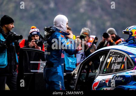 Monte Carlo, Monaco. 19. Januar 2023. LOUBET Pierre-Louis (FRA), FORD Puma Rally1 Hybrid, Portrait während der Rallye Automobile Monte Carlo 2023, 1. Runde der WRC World Rally Car Championship 2023, vom 19. Bis 22. Januar 2023 in Monte Carlo, Monaco - Photo Nikos Katikis / DPPI Credit: DPPI Media/Alamy Live News Stockfoto