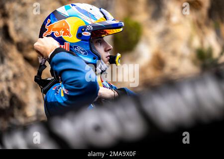 Monte Carlo, Monaco. 19. Januar 2023. LOUBET Pierre-Louis (FRA), FORD Puma Rally1 Hybrid, Portrait während der Rallye Automobile Monte Carlo 2023, 1. Runde der WRC World Rally Car Championship 2023, vom 19. Bis 22. Januar 2023 in Monte Carlo, Monaco - Photo Nikos Katikis / DPPI Credit: DPPI Media/Alamy Live News Stockfoto