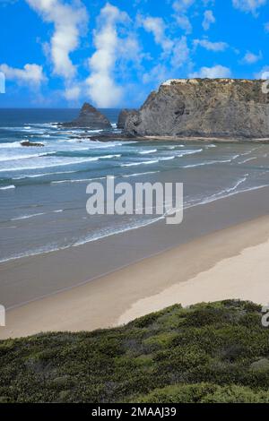 Strand von Odeceixe, Aljezur, Faro, Algarve, Portugal Stockfoto