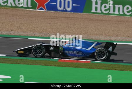 Felipe Drugovich Roncato ist ein brasilianisch-italienischer Rennfahrer und 2022 FIA Formel 2 Champion bei MP Motorsport. Stockfoto