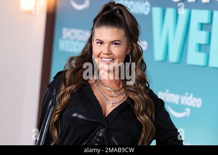 HOLLYWOOD, LOS ANGELES, KALIFORNIEN, USA - 18. JANUAR: Chanel West Coast trifft am 18. Januar 2023 auf der Los Angeles Premiere von Amazon Prime Video's „Shotgun Wedding“ im TCL Chinese Theatre IMAX in Hollywood, Los Angeles, Kalifornien, USA ein. (Foto von Xavier Collin/Image Press Agency) Stockfoto