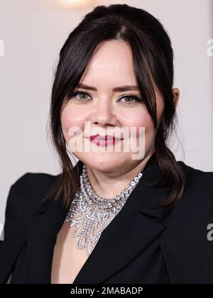HOLLYWOOD, LOS ANGELES, KALIFORNIEN, USA - 18. JANUAR: Melissa Hunter trifft am 18. Januar 2023 auf der Los Angeles Premiere von Amazon Prime Video „Shotgun Wedding“ ein, die am TCL Chinese Theatre IMAX in Hollywood, Los Angeles, Kalifornien, USA stattfindet. (Foto von Xavier Collin/Image Press Agency) Stockfoto