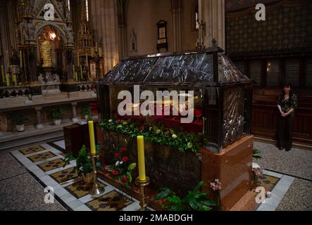 26.05.2016, Kroatien, Zagreb, Zagreb - Grab des umstrittenen Kardinals Alojzije Stepinac, Zagreb Kathedrale, Bischofskirche der römisch-katholischen A. Stockfoto