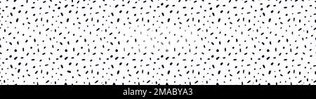 Polka-Punkte oder Kugelzapfen-Textur. Nahtloses Schwarzweißmuster. Gepunkteter Hintergrund. Weiches abstraktes geometrisches Muster. Stock Vektor