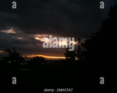 Nachtsicht auf Braelynn East London in Südafrika Stockfoto