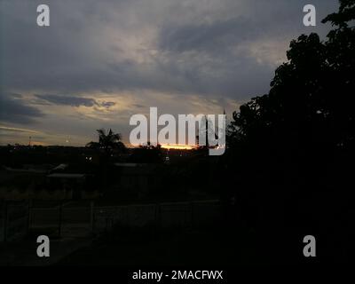 Nachtsicht auf Braelynn East London in Südafrika Stockfoto