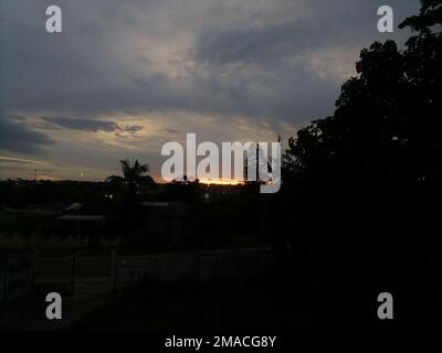 Nachtsicht auf Braelynn East London in Südafrika Stockfoto