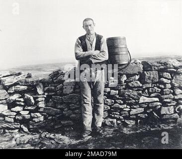 John Millington Synge, - an Islander, Mairtín Mac Donnchadha, auf Inishmaan, einer der Aran-Inseln im Westen Irlands -1898 Stockfoto