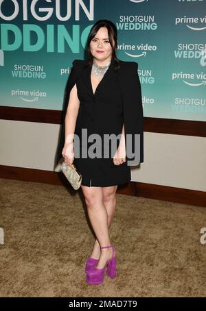 HOLLYWOOD, Kalifornien - 18. JANUAR: Melissa Hunter nimmt am 18. Januar 2023 im TCL Chinese Theatre in Hollywood, Kalifornien, an der Premiere von Prime Video's „Shotgun Wedding“ Teil. Kredit: Jeffrey Mayer/JTMPhotos/MediaPunch Stockfoto