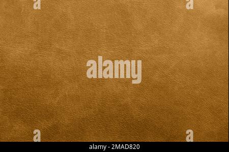 Brauner Lederhintergrund im Vintage-Look, raues Ledermuster Stockfoto
