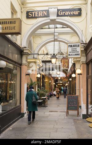 Passage Verdeau Passage Jouffroy Les Panoramas Paris Stockfoto