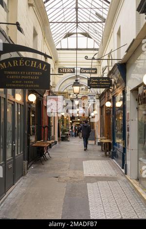 Passage Verdeau Passage Jouffroy Les Panoramas Paris Stockfoto