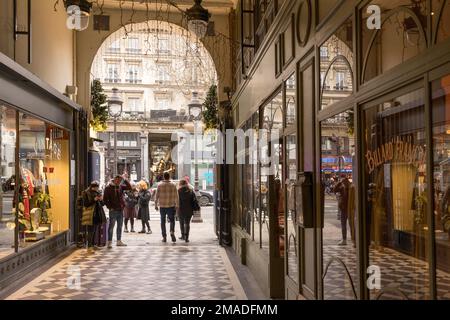 Passage Verdeau Passage Jouffroy Les Panoramas Paris Stockfoto