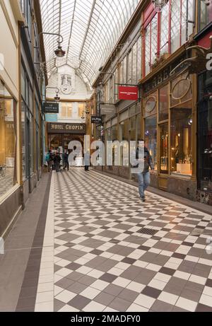 Passage Verdeau Passage Jouffroy Les Panoramas Paris Stockfoto