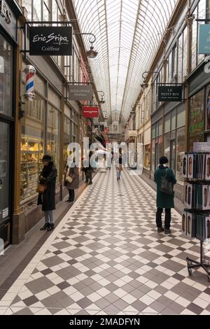 Passage Verdeau Passage Jouffroy Les Panoramas Paris Stockfoto