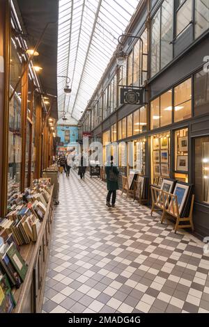 Passage Verdeau Passage Jouffroy Les Panoramas Paris Stockfoto