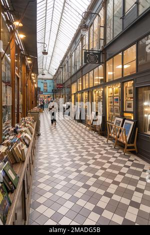 Passage Verdeau Passage Jouffroy Les Panoramas Paris Stockfoto