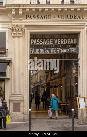 Passage Verdeau Passage Jouffroy Les Panoramas Paris Stockfoto