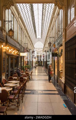 Passage Verdeau Passage Jouffroy Les Panoramas Paris Stockfoto