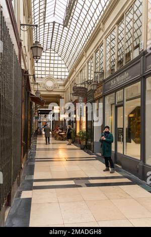 Passage Verdeau Passage Jouffroy Les Panoramas Paris Stockfoto