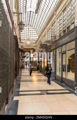 Passage Verdeau Passage Jouffroy Les Panoramas Paris Stockfoto