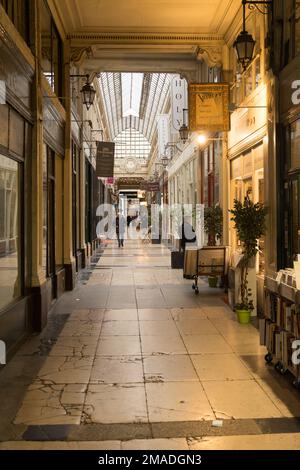 Passage Verdeau Passage Jouffroy Les Panoramas Paris Stockfoto