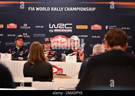 Monte Carlo, Monaco. 19. Januar 2023. Pressekonferenz, Monaco Credit: Live Media Publishing Group/Alamy Live News Stockfoto