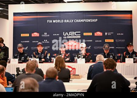 Monte Carlo, Monaco. 19. Januar 2023. Pressekonferenz, Monaco Credit: Live Media Publishing Group/Alamy Live News Stockfoto