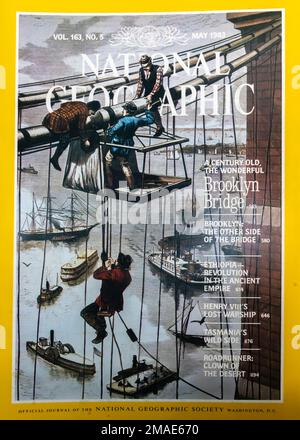 Ausgabe des Magazins National Geographic Mai 1983 Stockfoto