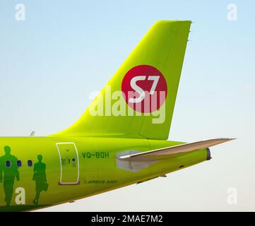 Chisinau, Moldau 19. August 2014: Passagierflugzeug S7 Airlines Siberia Airlines Stockfoto