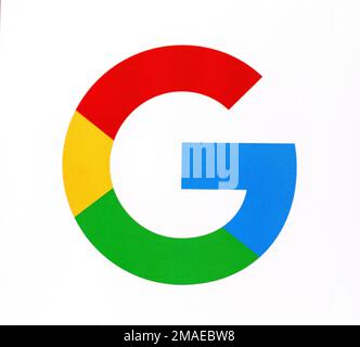 Chisinau, Moldau 16. November 2016: Google-Logo auf pc-Bildschirm. Google IT ist die größte Internet-Suchmaschine im Besitz von Google Inc Stockfoto