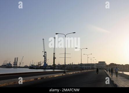 Hafen am Roten Meer von Massawa in Eritrea Stockfoto