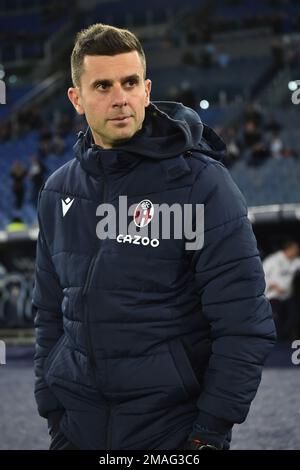 Rom, Italien. 19. Januar 2023. Thiago Motta vom Bologna FC während des Fußballspiels des Italy Cup zwischen SS Lazio und Bologna FC im Olimpico Stadion in Rom (Italien), 19. Januar 2023. Foto: Antonietta Baldassarre/Insidefoto Credit: Insidefoto di andrea staccioli/Alamy Live News Stockfoto