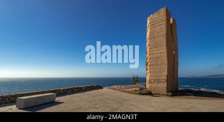 Tragödie des Prestige-Denkmals, Muxía, Costa da Morte, La Coruña, Galicien, Spanien, Europa Stockfoto