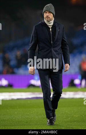 LONDON, ENGLAND - JANUAR 18: manager Erik Ten Hag von Manchester United während des Premier League-Spiels zwischen Crystal Palace und Manchester United Stockfoto