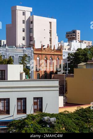 Teneriffa, Spanien 28. dezember 2018: Stadtbild von Santa Cruz de Teneriffa. Kanarische Inseln, Spanien Stockfoto